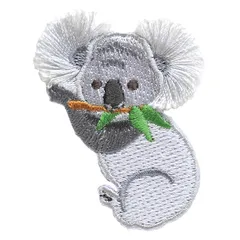 ふさふさ ワッペン コアラ 3枚セット アイロン接着 アップリケ こあら ポスト投函