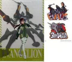 【中古】クリアファイル 真希波・マリ・イラストリアス＆エヴァンゲリオン仮設5号機 A4クリアファイル・ステッカーセット 「一番くじ エヴァンゲリオン ～使徒 、襲来～」 H賞