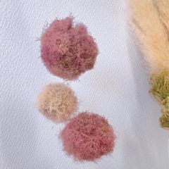 値下げ！３玉セット　スモークツリーボール　フライングボール　ドライフラワー