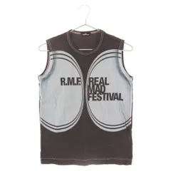 tricot COMME des GARCONS (トリコ コム デ ギャルソン) R.M.Fプリントタンクトップ TO-T037 レディース ブラックのサムネイル