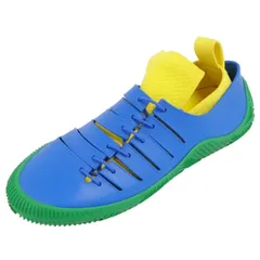 未使用 ボッテガヴェネタ BOTTEGA VENETA スニーカー CLIMBER SNEAKERS テックニットラバー ローカット シューズ レディース 39(26cm相当) ブルー/イエロー/グリーンのサムネイル