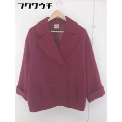 ■ Ray BEAMS レイビームス 長袖 P コート レッド レディース  【中古】 【1201040002880】