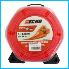エコー(ECHO) やまびこ ナイロンコード 草刈 刈払機用 角型 2.4mm径×44m CROSS-FIRE クロスファイア