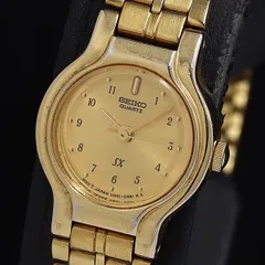 SEIKO V401-0260 クォーツ腕時計 Seiko Womens Quartz Watch V401-2009 Gold Tone Hard Bracelet
