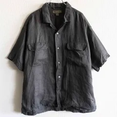 【美品】 NIGEL CABOURN 【LINEN OPEN COLLARED SHIRT 】48 リネン オープンカラー シャツ ナイジェルケーボン 25041024のサムネイル