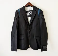 【棚卸大処分セール】【ラス1】新品 DIESEL(ディーゼル) ストレッチシングルブレストテーラードジャケット(ブラック)48　【93,500円】