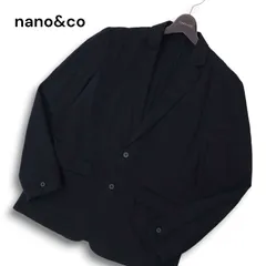 nano&co ナノユニバース  通年 2B テーラード ジャケット Sz.L　メンズ ネイビー