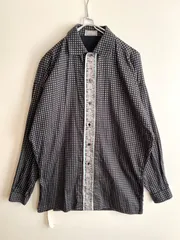 ジャンニヴェルサーチ　90s　イタリア製　スクエアパターン　総柄シャツ　46 Gianni Versace - Vintage ジャンニヴェルサーチ GIANNI VERSACE