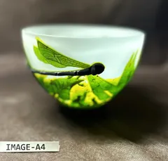 骨董時代ガラス希少薄紫色被せモダンカット花フチ輪花縁取り菓子器ウラン