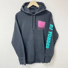 (^w^)b UNIQLO ユニクロ スウェット プルオーバー パーカー フーディー FORTNITE フォートナイト DJ YONDER ロゴプリント コットン 綿 ポリエステル オーバーサイズ ブラック 黒 メンズ サイズL