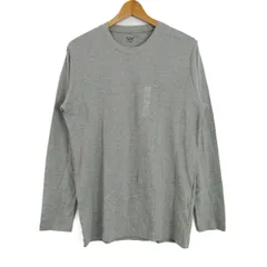 ユニクロ 長袖Ｔシャツ トップス ソフトタッチクルーネックT 未使用品 メンズ Lサイズ グレー UNIQLO
