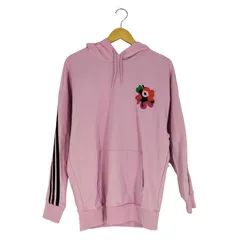 アディダス adidas フラワープリント 3ストライプ プルオーバーパーカー レディース  J：OT