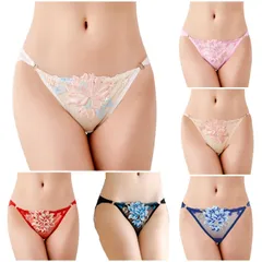 【6色から】花柄 レース Tバックショーツセクシー ランジェリー