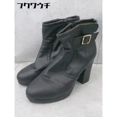 ◇ Oriental Traffic オリエンタルトラフィック サイドジップ ショート ブーツ サイズM ブラック レディース 【中古】 【1102260011112】