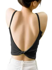 [ブブ オーハナ] キャミソール キャミ ブラ ベア チューブ トップ カップ 付き インナー レディース 女性 用 春 夏 秋 冬 服 ノン ワイヤー なし ブラジャー ナイト ルーム ウェア ウエア 部屋着 下着 肌着 パッド 入り 無地 シ [ブラック]