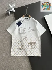 【今日特価】Louis Vuitton 2025SS ホワイト T シャツ（ユニセックス）-2
