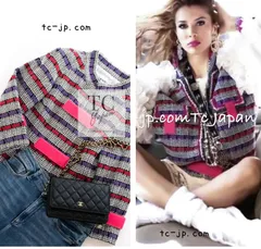 2024年最新】CHANEL シャネル ココボタン ジャケット コットン 黒 98P 