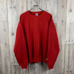 OLD RUSSELL 90s ラッセル レッド Vガゼット スウェット トレーナー XL