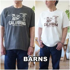 バーンズ アウトフィッターズ　BARNS 半袖 プリント Tシャツ カットソー　 BR-25253
