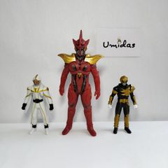 【仮面ライダーウィザード】ソフビ17cm *フェニックスファントム* ソフビヒーロー11cm *ビースト* *白い魔法使い* 3体セット