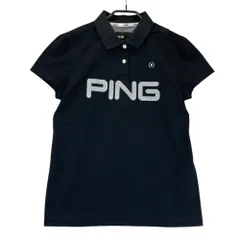 サイズ：M PING ピン  半袖ポロシャツ  ブラック系 [240101458139] ゴルフウェア レディース ストスト