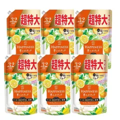 レノアハピネス 夢ふわタッチ つめかえ用超特大サイズ 1220ml×6個セット  シトラス＆ヴァーベナ