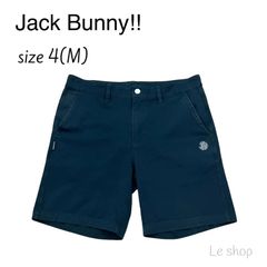 Jack Bunny!! ジャックバニー ショートパンツ 2025モデル Mサイズ ネイビー ゴルフウェア メンズ 中古