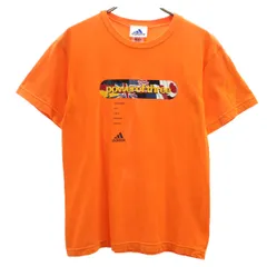 adidas アディダス 半袖 Tシャツ 150 オレンジ キッズ 古着