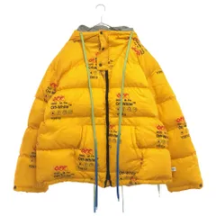 OFF-WHITE (オフホワイト) 19AW Industrial Zipped Puffer OMED019F19F06003 インダストリアルジップドパファージャケット ダウンブルゾン イエローのサムネイル