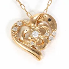 4℃　K10PG　ネックレス　necklace　ダイヤ　総重量約1.5g　約40cm