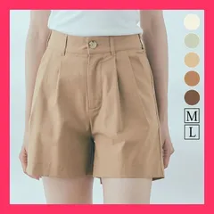 ★スタッフおすすめ★ショートパンツ《コットンリネンショートパンツ 全5色 》【在庫限り】 （アイボリー）Lサイズ ●全5色！コットンリネンショートパンツ おすすめ おしゃれ　★売れ筋★　大人気 11355528