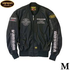 ☆新品 VANSON VSE26102S BK/SV MA-1 ジャケット L - メルカリ