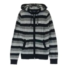 サイズ：M CALLAWAY キャロウェイ  ニット ジップジャケット パーカー ボーダー柄 ブラック系 [240101413999] ゴルフウェア レディース ストスト