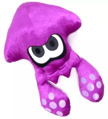 【中古】クッション・抱き枕・本体(キャラクター) イカ(ネオンパープル) ダイカットクッション 「Splatoon2(スプラトゥーン2)」