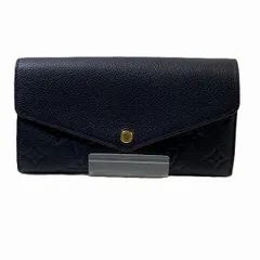 ルイヴィトンLouis Vuitton　モノグラム　アンプラント　ポルトフォイユ・サラ　M62125　マリーヌ・ルージュ　長財布　2つ折り財布　レディース　美品