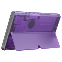 【特価商品】有機elに対応用コンソールバックプレートDIY交換用ハウジングシェルケース、キックスタンド付き-コンソールおよびジョイコンは含まれていません【クリアパープル】 switch eXtremeRate
