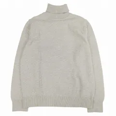 メンズメルローズ MEN'S MELROSE ジャガード タートルネック ニット セーター 長袖 バイアスデザイン プルオーバー カットソー 3/L グレー メンズのサムネイル