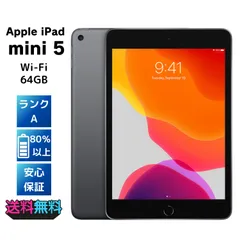 【美品・Aランク】 Apple iPad mini 第5世代 Wi-Fi 64GB スペースグレイ ACアダプターとケーブル付き