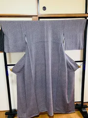 着物 江戸小紋 正絹 / 濃い青色系 / 身丈約156.5cm 裄丈約65cm 袖幅約48.5cm 後幅29.5cm 前幅23.5cm TCS着物 W29