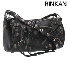 クロムハーツ DIRTY KNEES CHIFFON ダガー装飾レザーショルダーバッグ