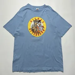 90's Disney USA製 ビンテージTシャツ XL 水色 チップ＆デール シングルステッチ オールドディズニー