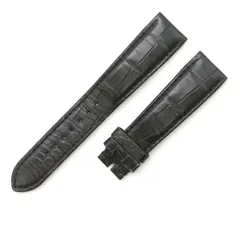 グラスヒュッテ•オリジナル 純正アリゲータベルト19mm-16mm ブラック 黒 グラスヒュッテ•オリジナル 純正アリゲータベルト19mm-16mm