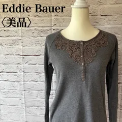 【Eddie Bauer】エディーバウアー カットソー ニット 長袖シャツ レース R-20