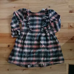 next 2～3y 長袖 ワンピース タータンチェック