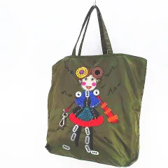 希少✨PRADA プラダ カナパ ロボット デニム トートバッグ