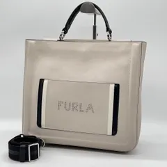 ✨良品✨FURLA Reale ハンドバッグ 2way ライトグレー - リサイクル