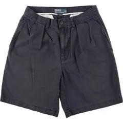 ラルフローレン　チノパン　ハーフパンツ 2 古着–Ralph Lauren 2タックコットンチノ ショートパンツ