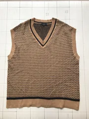 ト2412-①-3250 コムサイズム　COMME CA ISM ニットベスト　フリー