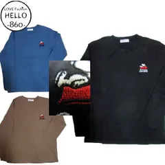 スヌーピー メンズ 長袖 刺繍 ワッペン ワンポイント ロンT お昼寝 柄 アメカジ 薄手 / bia131