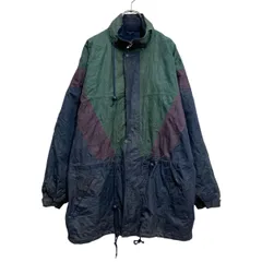 EVOLUTION ナイロンジャケット エボリューション M グリーン ラグラン フルジップ 防寒 古着卸 アメリカ仕入 a612-7621